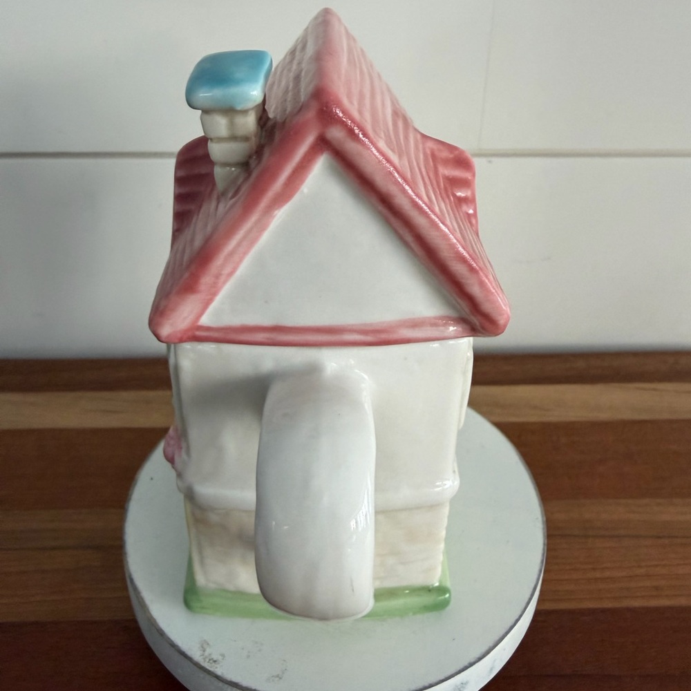 Tea Shop Shaped Ceramic Teapot Cottage Decor - Picture 3 of 7